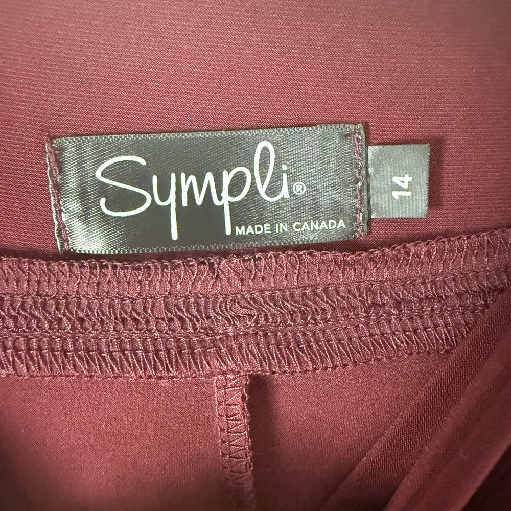 Sympli Nu Jersey Maxi Skirt Wine Women’s US 14 - Picture 4 of 5